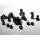 8mm Black Wooden Cube Tokens (100 Pack)