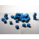 8mm Blue Wooden Cube Tokens (100 Pack)