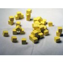 8mm Yellow Wooden Cube Tokens (100 Pack)