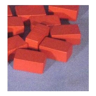 Wooden Brick Clay Token Set of 10