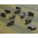 Wooden Cattle Cow Token Set of 10