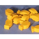 Wooden Fish Food Token Set of 10