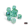 Chessex Borealis 16mm d6 Kelp/light green Luminary Dice Block (12)