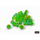 Chessex Gemini 12mm d6 Plasma Green-Teal/orange Luminary...