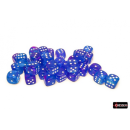 Chessex Nebula 12mm d6 Aura white Luminary Dice Block (36)