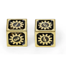 17mm Cogcraft Fidget 2D6 Set ChronoEngine Tarnished Gold