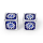 17mm Cogcraft Fidget 2D6 Set Tesla Blue and Silver