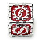 35mm Mythic Size Cogcraft Fidget D6 Vernmillion Red and...