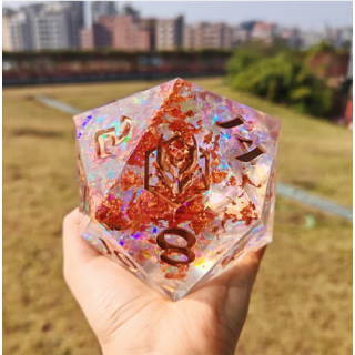 Captured Magic 100mm Chonk D20 Opal w/Copper