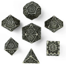Solid Metal Cogcraft Polyhedral Dice Set ChronoEngine...