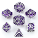 Solid Metal Cogcraft Polyhedral Dice Set Chrononaut...