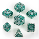 Solid Metal Cogcraft Polyhedral Dice Set Time Machine...