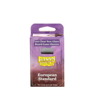 Dragon Shield - Board Game Sleeves Clear/NonGlare: European Standard (100)
