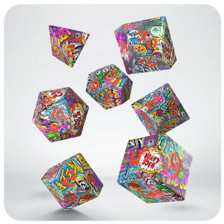 Full Art Dice Set Graffiti