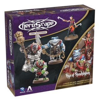HeroScape: Crimson Widow & Dreadnoughts of Caraway Cavern Army Pack (EN)