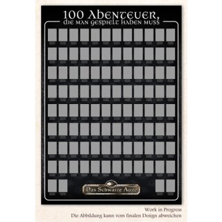 DSA - 40 Jahre Das Schwarze Auge - 100 Abenteuer (Poster)