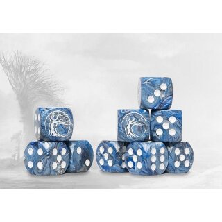 Conquest: Nords - Logo on Teal Marbled Dice (24)