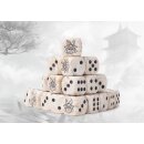 Conquest: Yoroni - Logo on Parchment Marbled Dice (24)
