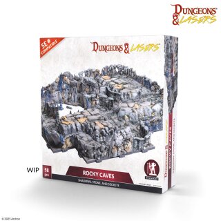 Dungeons & Lasers: Rocky Caves Pre-Painted (EN)