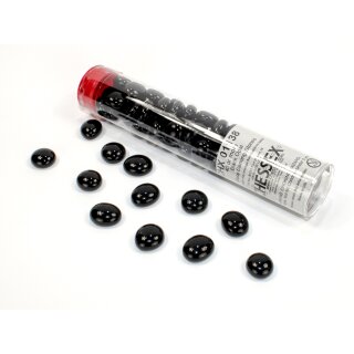 Chessex Black Opal Gaming Stones (40+ stones per tube)