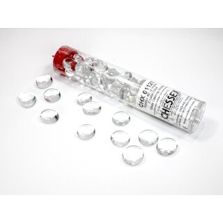 Chessex Crystal Clear Gaming Stones (40+ stones per tube)