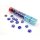 Chessex Crystal Dark Blue Iridized Gaming Stones (40+)