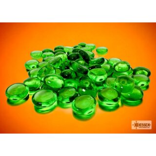 Chessex Gaming Stones Translucent Green (40+) 12-14mm