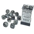 Chessex Borealis 16mm d6 Light Smoke/silver Luminary Dice...