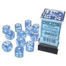 Chessex Borealis 16mm d6 Sky Blue/white LuminaryDice...