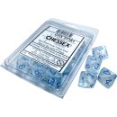 Chessex Borealis Icicle/light blue Luminary Set of Ten d10s