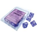 Chessex Borealis Purple/white Luminary Set of Ten d10s