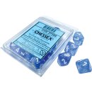 Chessex Borealis Sky Blue/white Luminary Set of Ten d10s