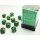 Chessex Dice Sets Gemini 4 12mm D6 Black Green/gold (36)