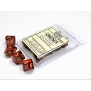 Chessex Dice Sets Glitter Polyhedral Ruby/Gold d10 Set (10)