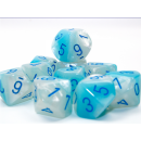 Chessex Gemini Pearl Turquoise-White/blue Luminary Set of...