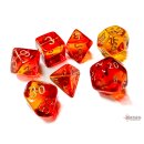 Chessex Gemini Polyhedral Translucent Red-Yellow/gold...