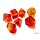 Chessex Gemini Polyhedral Translucent Red-Yellow/gold 7-Die Set