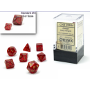 Chessex Glitter Mini-Polyhedral Ruby/Gold 7-Die Set