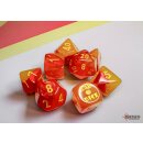 Chessex Lab Dice 6 Gemini Polyhedral Orange-Red/yellow...