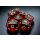 Chessex Lab Dice 7 Translucent Polyhedral Crimson/gold 7-Die Set (with bonus die)