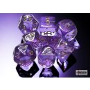 Chessex Lab Dice 7 Translucent Polyhedral Lavender/gold...