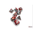 Chessex Lab Dice 8 Gemini Red-Steel/white Polyhedral...