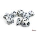 Chessex Lab Dice 8 Marble Calcite/black Polyhedral 7-Die...