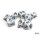 Chessex Lab Dice 8 Marble Calcite/black Polyhedral 7-Die Set (with bonus die)