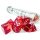 Chessex Lab Dice 9 Borealis Passion/White Luminary Polyhedral Set (7+1)