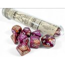 Chessex Lab Dice 9 Gemini Copper-Purple/White Polyhedral...