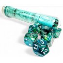 Chessex Lab Dice 9 Lustrous Neptune/Grey Polyhedral Set...
