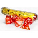 Chessex Lab Dice 9 Nebula Molten/White Polyhedral Set (7+1)
