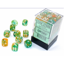 Chessex Nebula 12mm d6 Spring/white Luminary Dice Block...