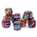 Chessex Nebula 16mm d6 Primary/blue Luminary Dice Block...